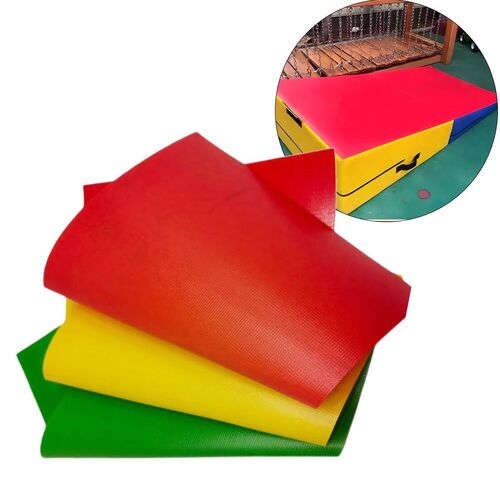 Latest company news about Waterproof Red Yellow Green Blue Tarps PVC Coated Tarpaulin Roll Fabric for Gym Mat